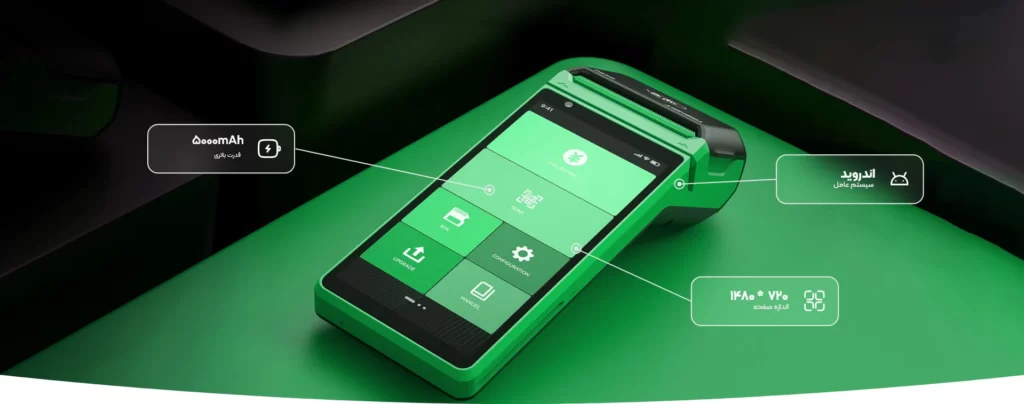 دستگاه کارتخوان مناسب مشاغل سیار با تراکنش بالا

